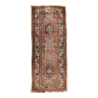 Antique Persian Kurdish Runner Rug. 2'6"x 6'2" For Sale
