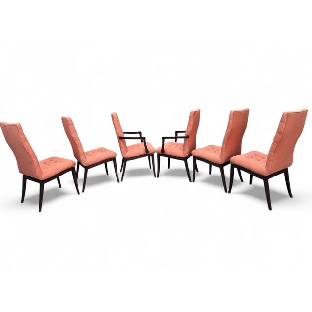 Directional Mid 20th Century High Back Dining Chairs Attributed to Directional - 12 For Sale - Image 4 of 12