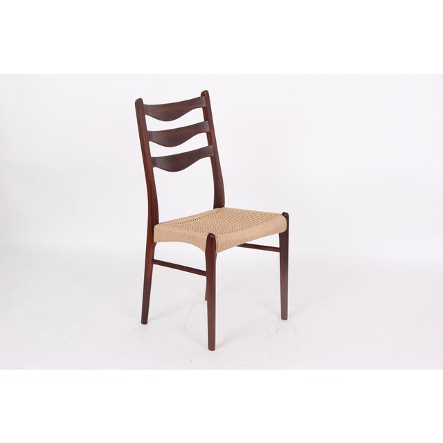 Arne Wahl Iversen Dining Room Chairs in Rosewood by Arne Wahl Iversen, Denmark, 1970s, Set of 4 For Sale - Image 4 of 18