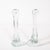 Pair of Signed Renato Anatra Transparent Sculptural Murano Glass Candlesticks For Sale - Image 9 of 17