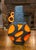 Mid Century Orange Fat Lava "Banjo Vase" by Roth Keramik For Sale In Charlotte - Image 6 of 10