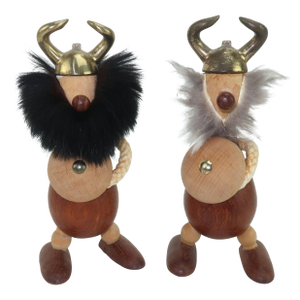Carl Bent Danish Mid Century Modern Teak Viking Bottle Openers, a Pair