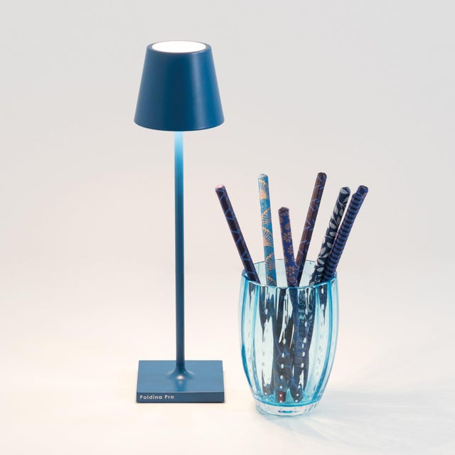 Contemporary Zafferano Poldina Micro Lamp, Capri Blue For Sale - Image 3 of 5