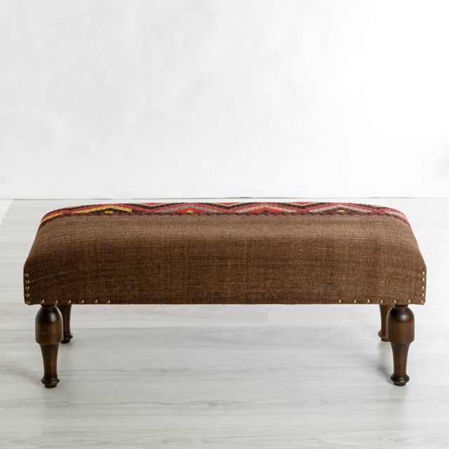 Nomadic Kilim Upholstered Coffee Table For Sale In Los Angeles - Image 6 of 8