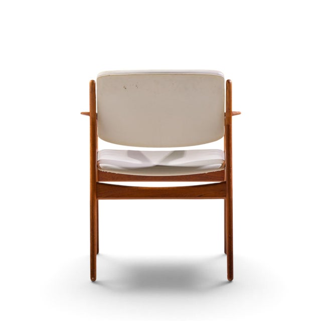 Arne Vodder for Vamo Sønderborg Ella Mid Century Danish Teak Armchair Dining Chair For Sale In Chicago - Image 6 of 10