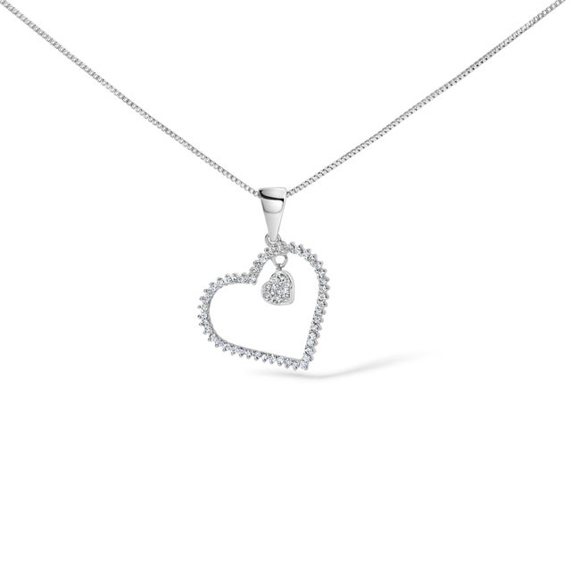 Gleaming with romance and radiance, this exquisitely crafted pendant necklace epitomizes love’s eternal glow. Formed from...