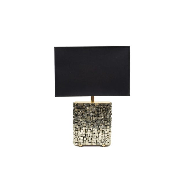 Gold Pyrite Table Lamp by Georges Mathias, 1970s For Sale - Image 8 of 8
