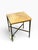 Art Deco Giacometti Style Paul Ferrante Marble Top SquareWrought Iron Side Table For Sale - Image 3 of 4