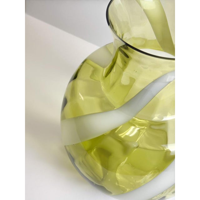 A large and sculptural art glass vase, handblown in italy in the 1960s by cristalleria artistica toscana, part of the...