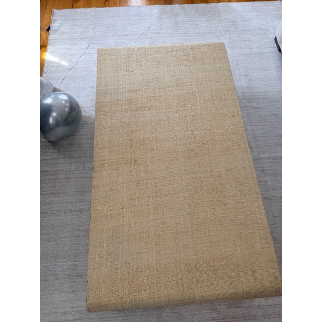 Crate & Barrel Meadow Grasscloth Coffee Table For Sale - Image 11 of 12