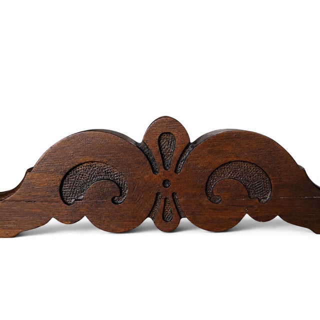 Antique Jacobean Revival Figured Wood Sideboard With Carved Medallions For Sale - Image 12 of 18