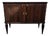 Mid-Century Art Deco Italian Walnut Burl and Mirror Mosaic Dry Bar Cabinet by Paolo Buffa, 1950s For Sale