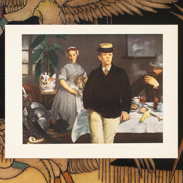 1953 After Manet "Luncheon in the Studio", Full-Color Print For Sale - Image 4 of 7