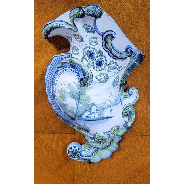 Flower Pot in Glazed Ceramic For Sale - Image 3 of 3