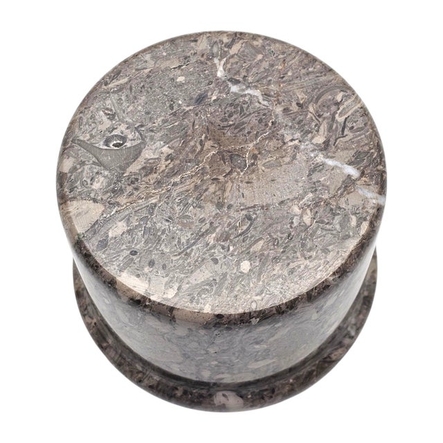 Polished Marble Butter Container With Lid, Stone Kitchen Vessel, 4.25" For Sale - Image 18 of 18