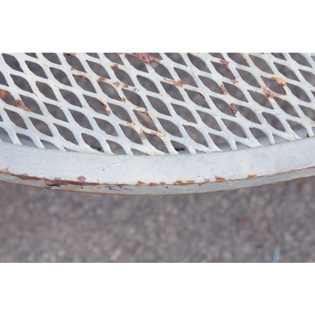 Salterini Mid Century Modern 'Radar' Round Iron Outdoor Coffee Table For Sale - Image 16 of 18