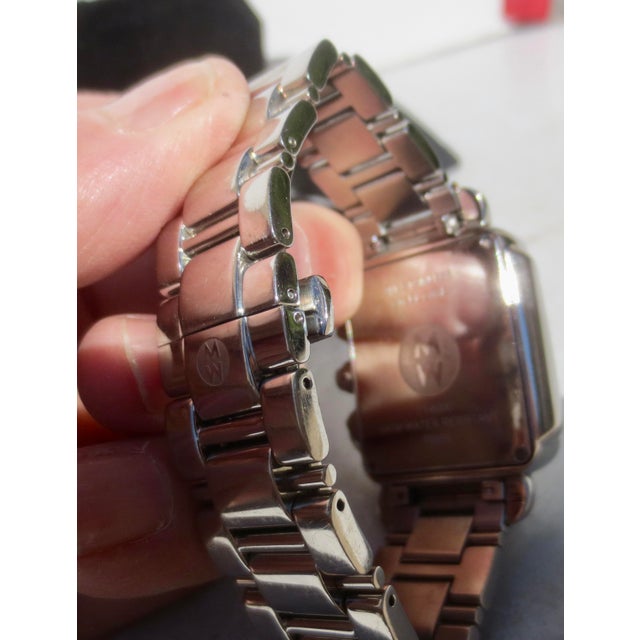 Michele Deco Diamond Bezel Mother of Pearl Dial Watch For Sale In New York - Image 6 of 7