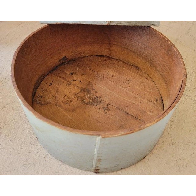 19thc Original Gray Painted Pantry Box For Sale - Image 4 of 6