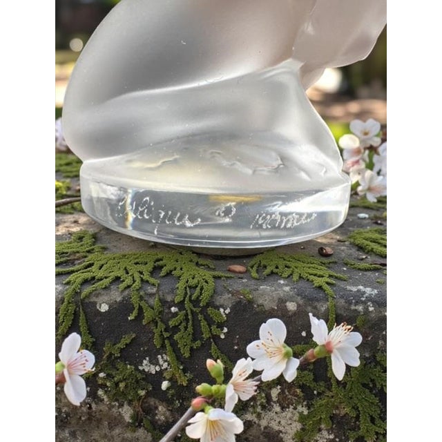 Lalique Late 20th Century Lalique France Diana Huntress Crystal Figurine-Art Deco-Mythology-Goddess-Statue For Sale - Image 4 of 7