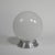 Metal Art Deco Ceiling Lamp with Round Glass Globe, 1930s For Sale - Image 7 of 7
