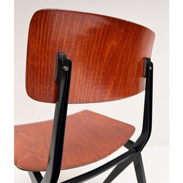 Vintage School Chairs by Ynske Kooistra for Marko Holland, 1960s, Set of 4 For Sale - Image 14 of 15
