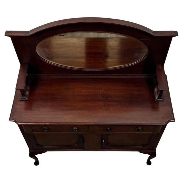 Antique Edwardian Mahogany Sideboard For Sale - Image 4 of 13