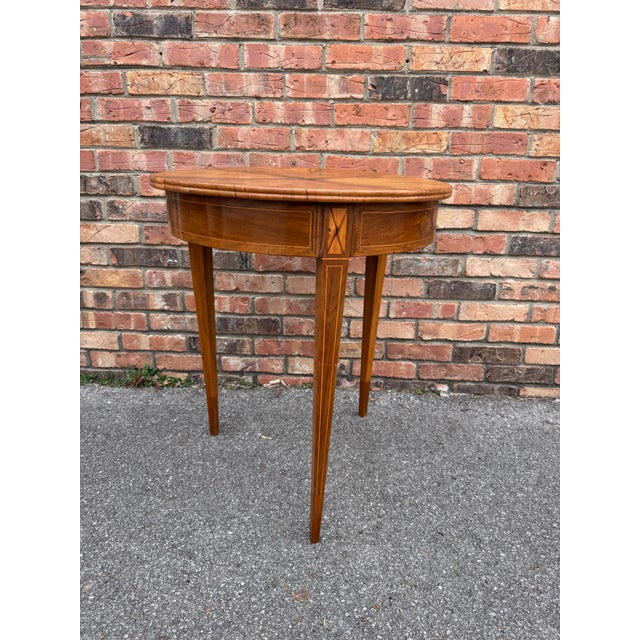19th Century Antique Burl Wood Round Side Table For Sale - Image 5 of 7
