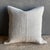 Creamy white hemp rug pillow with original seams. Soft hand, linen blend backing with zipper closure. Spot cleaning is...