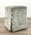 Caracole Couture Modern Grey and Turquoise Cut Velvet Hide and Seek Storage Ottoman For Sale In Atlanta - Image 6 of 6