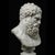 2020s Hand-Carved Natural Marble Bust Sculpture – Bust of the Farnese Hercules For Sale - Image 5 of 6