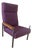 Midcentury Modern Danish Vermund Larsen Lounge Chair With Eggplant Upholstery For Sale