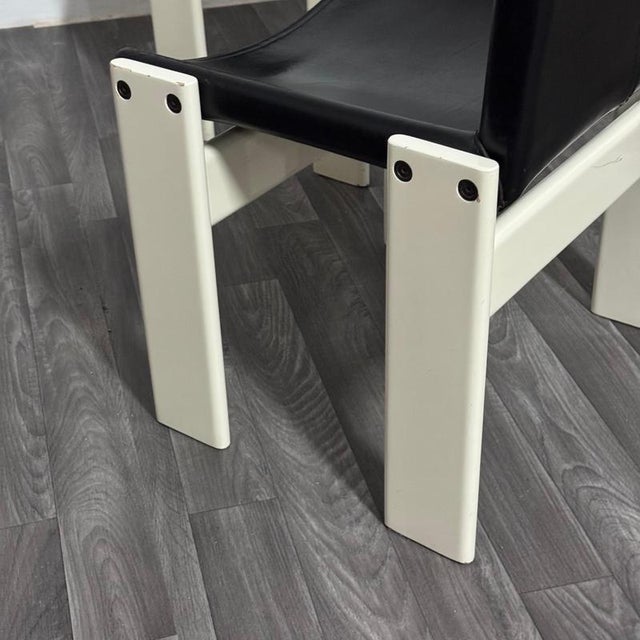 Monk Chairs attributed to Afra & Tobia Scarpa for Molteni&C, 1980s, Set of 4 For Sale - Image 13 of 18