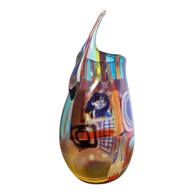 1980s Murano Glass Vase, 1980s For Sale - Image 5 of 12