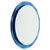 Mid-Century Modern Round Wall Mirror with Blue Frame, 1970s For Sale - Image 14 of 14