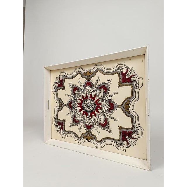 Large Vintage Tray with Gothic Decorations, 1960s For Sale - Image 11 of 18