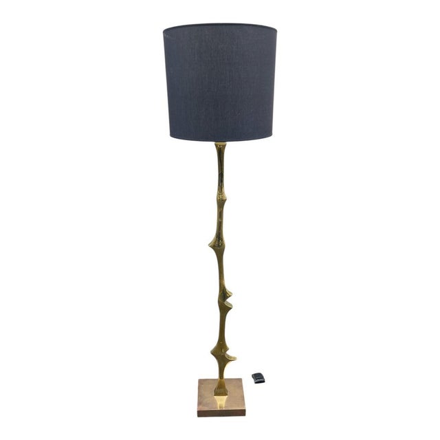 Vintage Sculptural Bronze Floor Lamp by Willy Daro, 1970s For Sale - Image 9 of 9