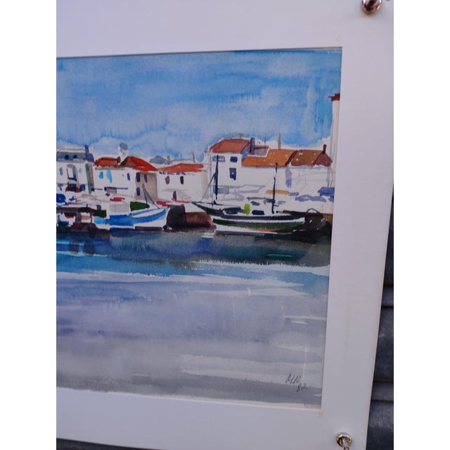 Michel Roubille, L'Île d'Yeu, 1982, Watercolor For Sale - Image 3 of 6