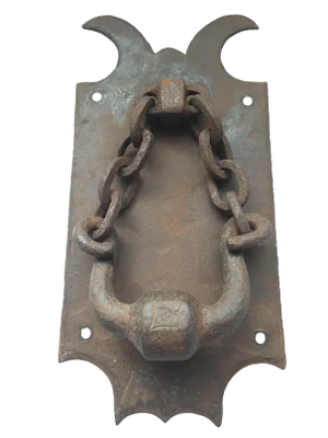 1940s Handmade Cast Iron Door Knocker