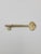 This is a beautiful, authentic antique brass barrel key featuring an embossed bow stamped with "ROLLAND FOR KEYS NEW...