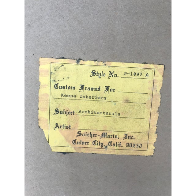 Metal Late 20th Century Architectural Engraving Prints from Vitruvius Britannicus After C. Campbell, Framed - a Pair For Sale - Image 7 of 13