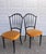 Wood Vintage Mid Twentieth Century 1950’s Black Italian Chiavari Chairs, a Pair For Sale - Image 7 of 10
