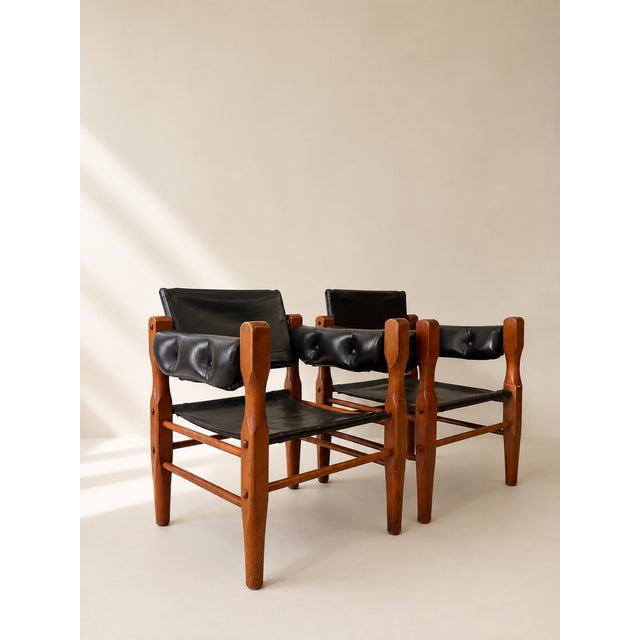 Vintage Safari Chairs, 1970s, Set of 2 For Sale - Image 6 of 6