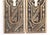 Traditional Pair of Antique 5.625 In. Eastlake Broken Leaf Brass Pocket Door Pulls For Sale - Image 3 of 4
