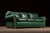 c. 1990s-2000s; Whittemore-Sherrill Limited - Hickory, NC Classic rolled-arm leather sofa upholstered in rich emerald...