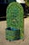 Moroccan 2 Color Tamegroute Green and Petrol Blue Arched Moroccan Mosaic Tile Fountain For Sale - Image 3 of 7