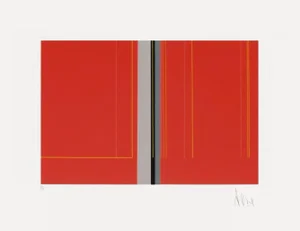 1970s "Abstract Composition" Screenprint by Luc Peire