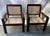 English 1930s Pair of Deco Period British Colonial Hand Caned Teak Club Chairs For Sale - Image 3 of 7