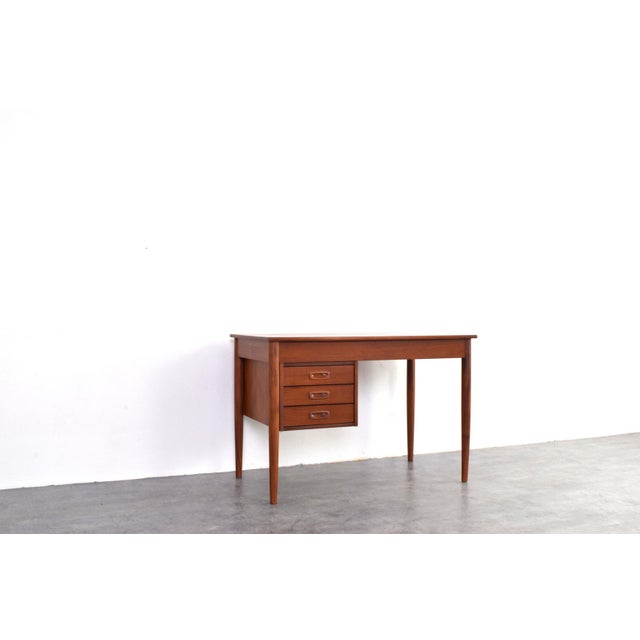 Mid-Century Modern Danish Teak Executive Desk, 1960s For Sale - Image 9 of 17