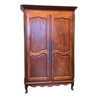 18th Century Louis XV Provincial Armoire For Sale