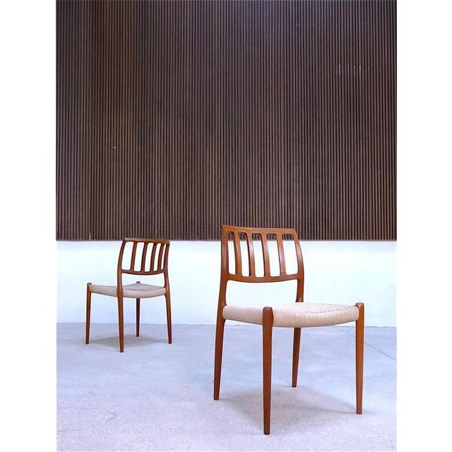 Mid-Century Modern Teak Dining Chairs from J.L. Møller, Set of 6 For Sale - Image 3 of 15